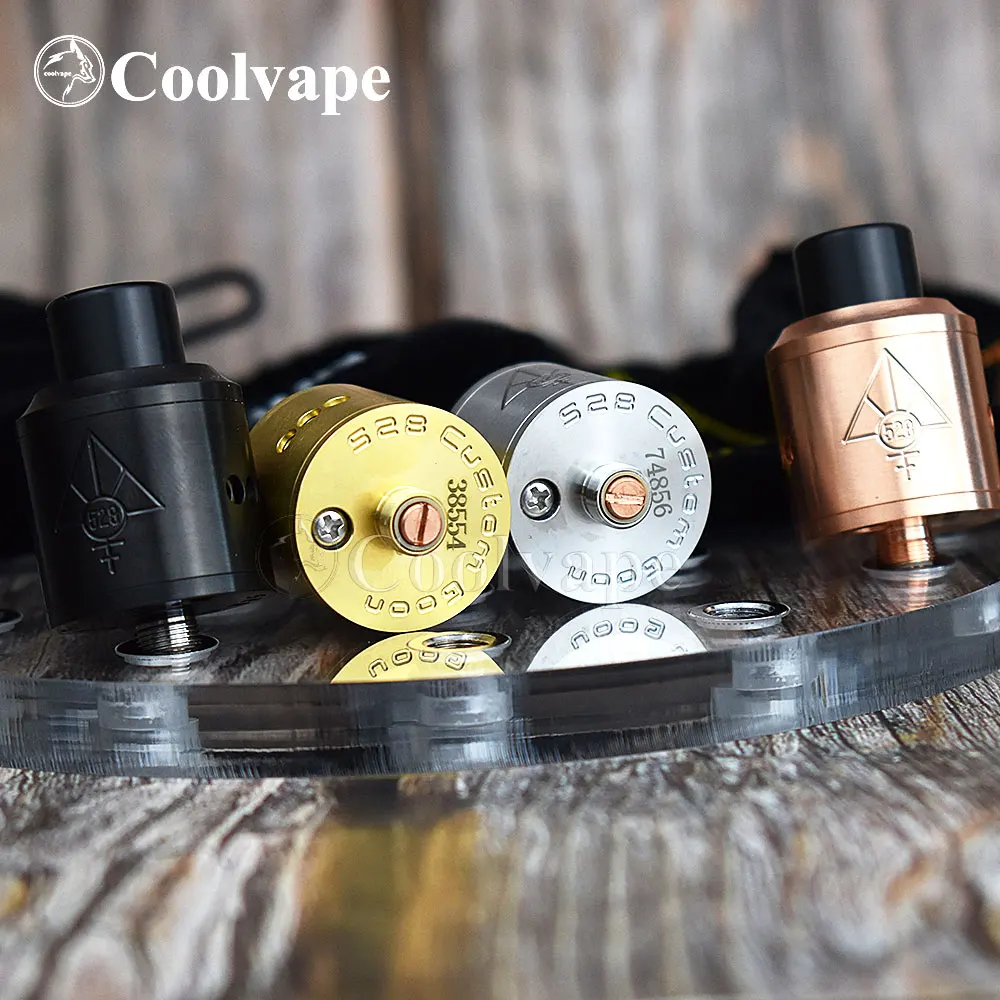 Coolvape 100% оригинал 528 пользовательский GOON RDA 24 мм позолоченный мост одна/две катушки