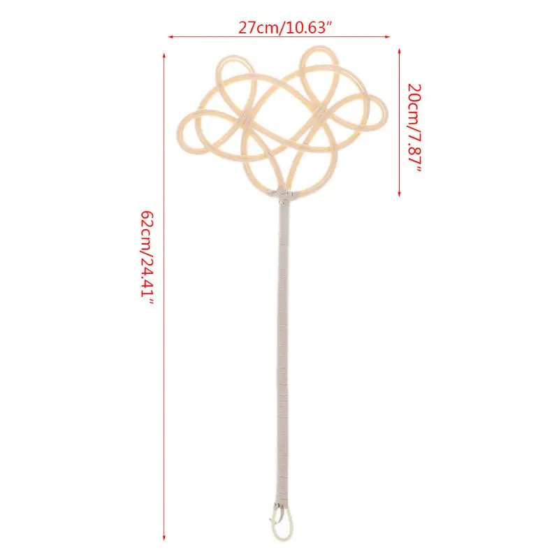 

Traditional Racket Woven Imitation Rattan Clean Duster Carpet Rug Beater Durable Handmade P82C