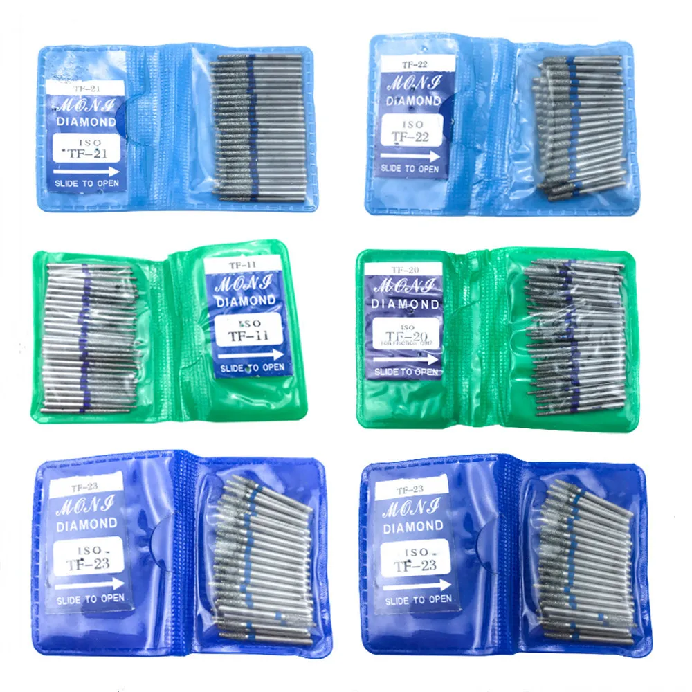 1bag/ 50pcs TF SERIES Dental Diamond FG High Speed Burs for polishing Dental Burs