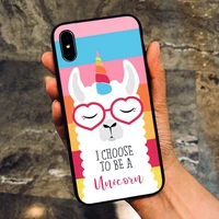 cute llama hard phone case for iphone 11 pro max xs 12 13 mini x xr 10 mobile shell 7 8 plus 6s 5 6 se 2020 lovely cartoon cover