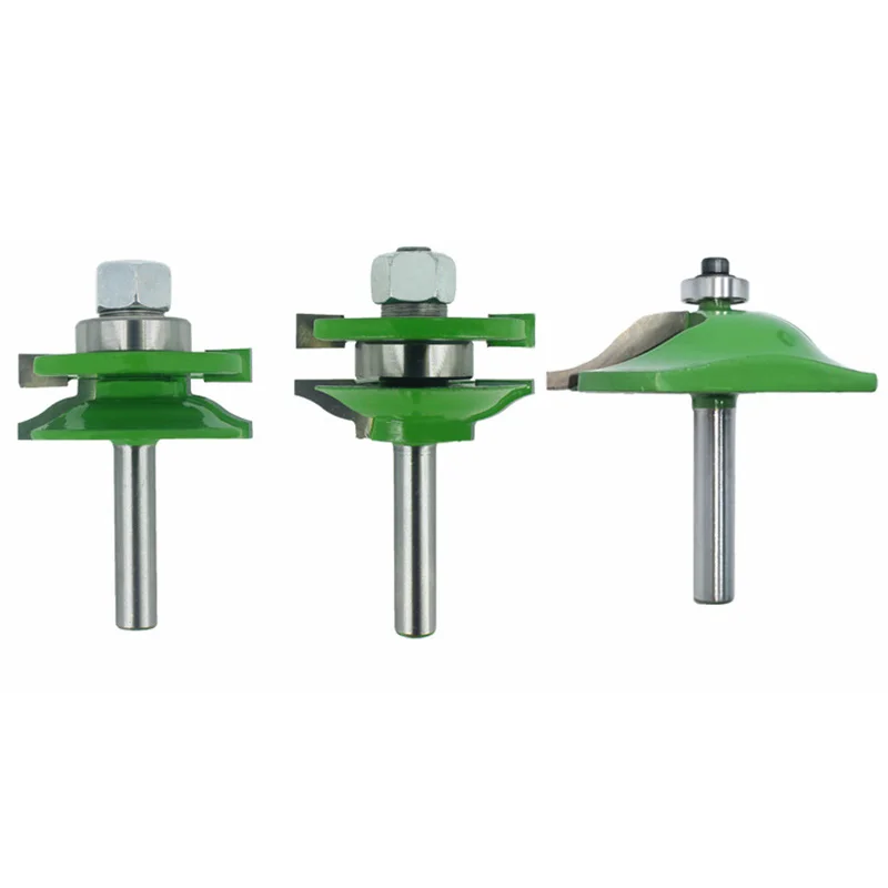 8 мм хвостовик 3 шт. Дверная панель для шкафа Шипованная фреза направляющая и Stile