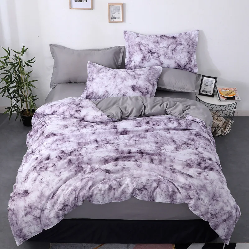 Комплект постельного белья в деревенском стиле 4 шт. хлопковый лист милый розовый