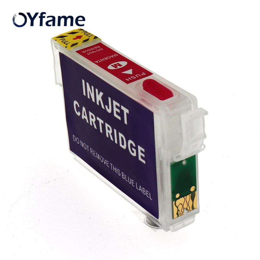 

OYfame T0981- T0986 Refillable Ink Cartridge With Chips For Epson Artisan 600 700 800 710 810 725 835 837 730 Printer