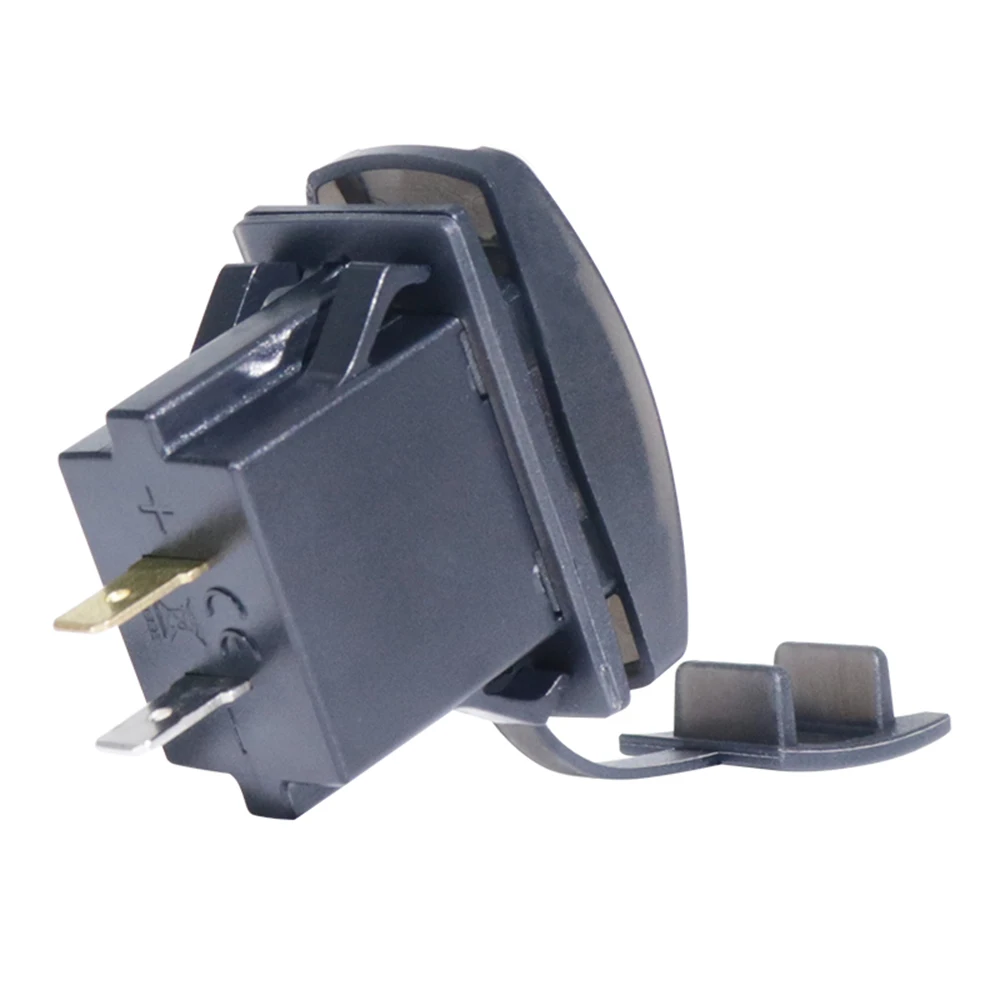 Зарядное устройство ABS DC 12 V/24 V USB разъем вольтметр кулисный переключатель панель порт универсальный