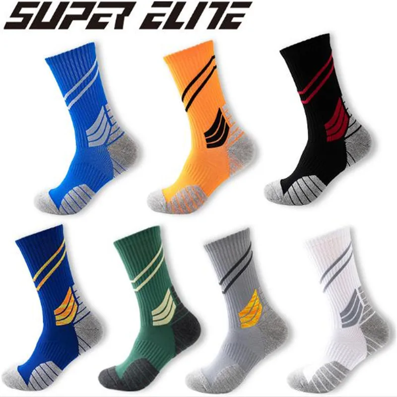 

NEW 5 Pairs Men's Sports Socks SUPER Elite 2021 Basketball Socks Outdoor Running Hiking Socks Size 38-44