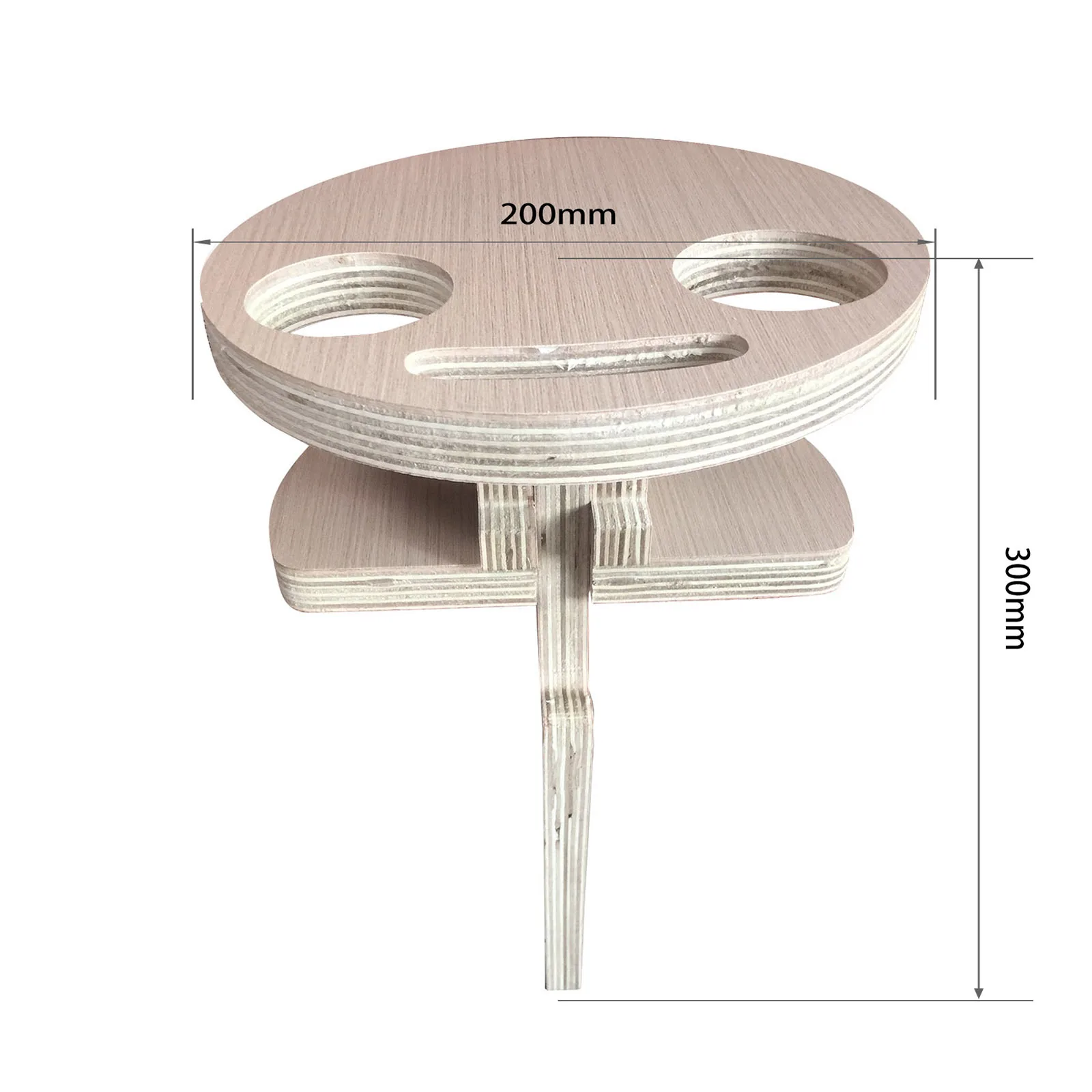 

Portable Outdoor Wood Wine Table Dual Layer Folding Wine Table Stake Wine Goblet Holder For Backyard Beach Family Picnic Camping