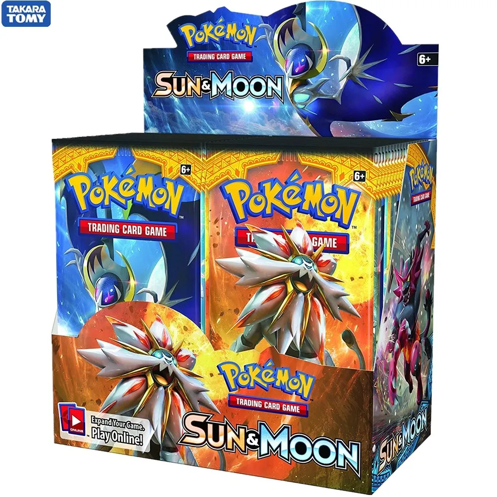 324 шт./компл. Pokemon Cards TCG: Sun & Moon Booster Box торговая карточная игра Carte Toy|Коллекционные