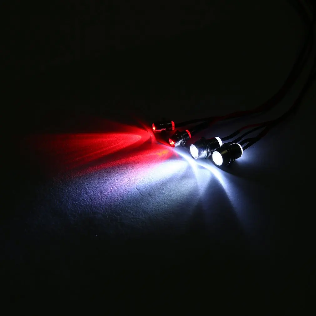 

4 Lights 70cm Lenght RC LED Night Headlamps Headlights 3/5mm LED Light for Model Drift Crawler Car For RC Car NSV775