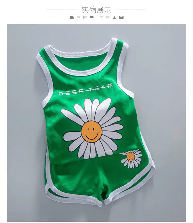 

Children's summer Suit sports vest shorts sets boys basketball clothes girls T-shirt suit kids quick-drying jerseys 1-9 years