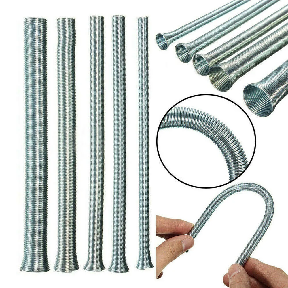 

5Pcs Spring Fuel Brake AC Refrigerant Line Tube Bender Tubing Hand Tool Kit Set For Plumbing And Industrial Applications