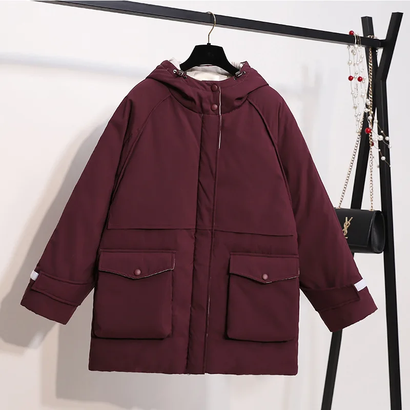 

New Korean medium and long tooling cotton clothes