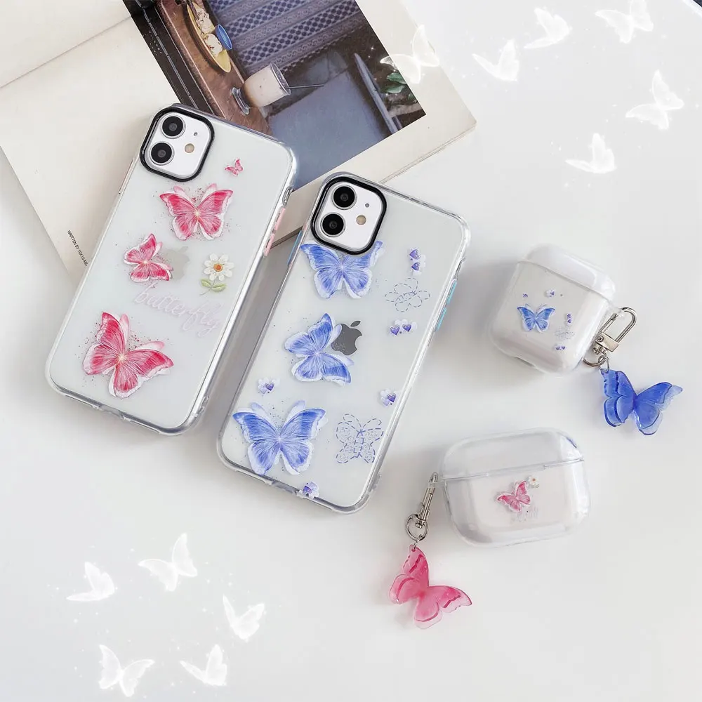 Чехол для наушников Apple Airpods Pro Box прозрачный чехол Air Pods 2 1 3 зарядки|Аксессуары