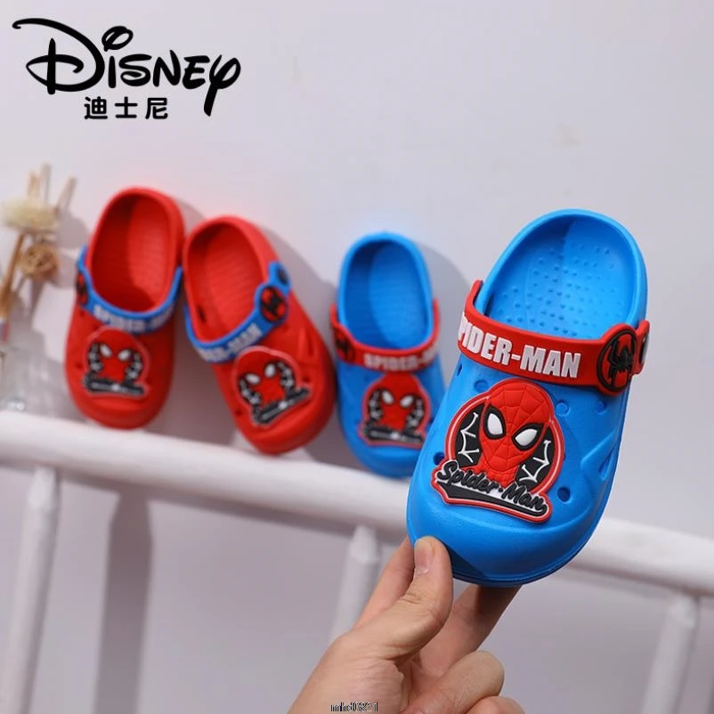 Детская летняя обувь сандалии для мальчиков Disney пляжные туфли девочек дышащая