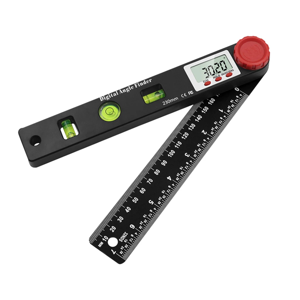 

Digital Angle Finder Ruler Measuring Tools 230mm Universal Woodworking Tool 4in1