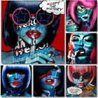 Граффити красивое лицо плакат и печать женщина сексуальное лицо холст картина головы на стене картины для декора гостиной