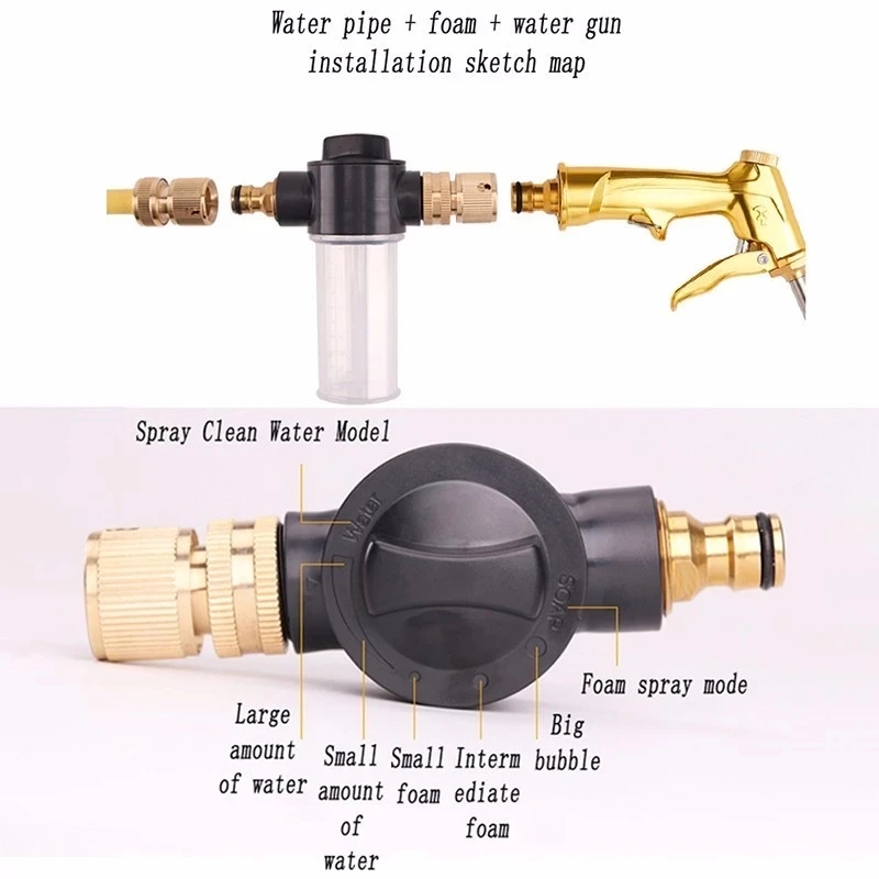Мойка высокого давления медная пенораспылитель для воды|Садовые пистолеты