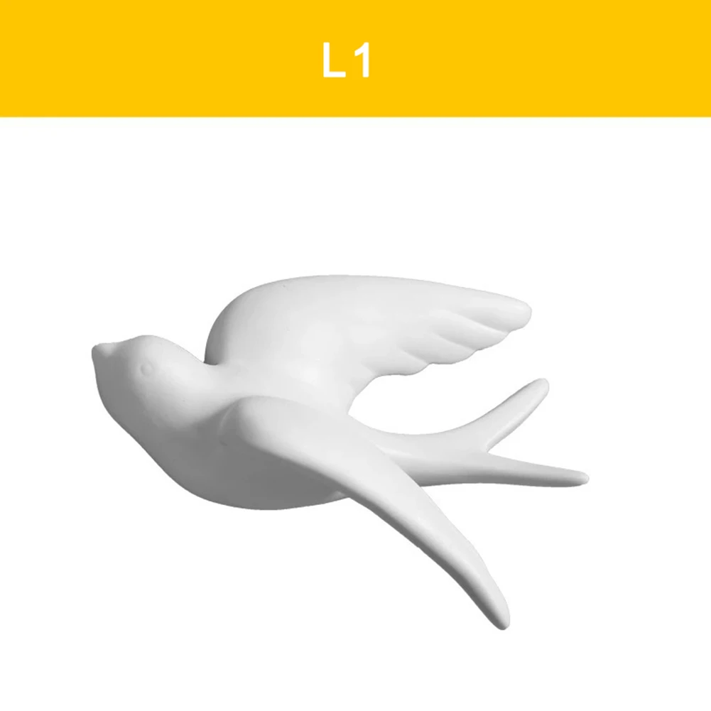 L1 1 шт. 3D керамические птицы фрески настенные подвесные украшения ремесла украшения для дома HFing - Цвет: L1