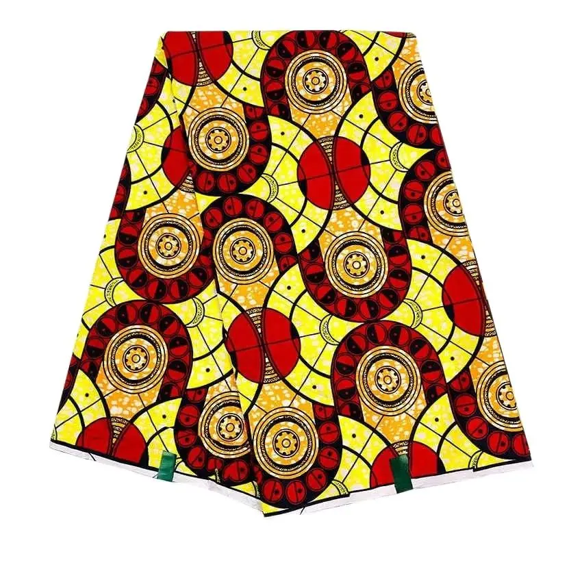 

African Prints Fabric Soft High Quality Veritable Real Wax Nigerian Style 6 Yards 100% Cotton Ankara Wax for African dress