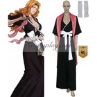 Bleach Мацумото рангику лейтенант 10th Отдел Shinigami наряд кимоно Аниме для маскарада; Костюм E001