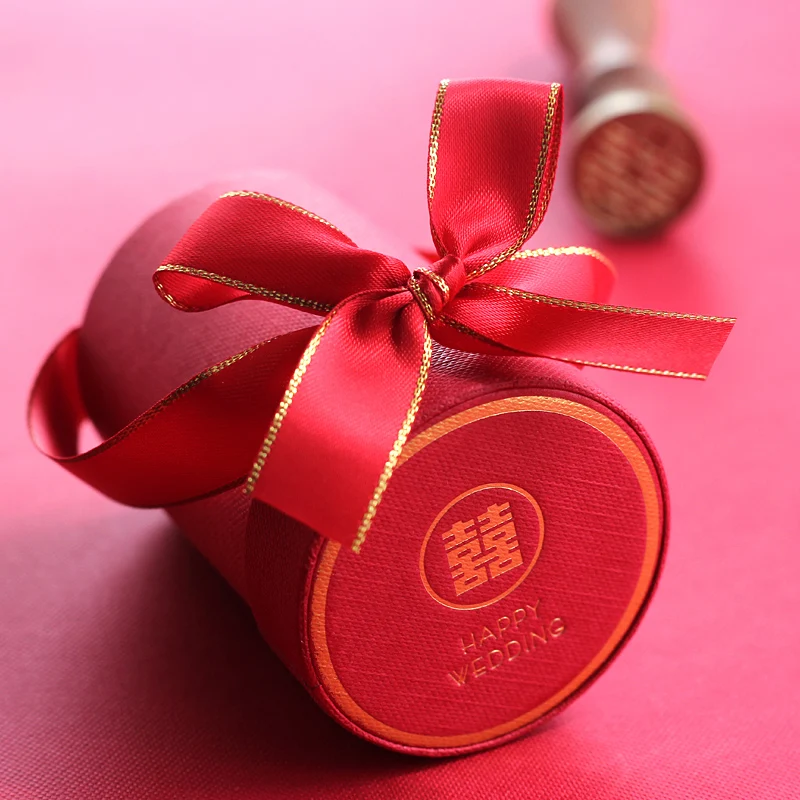 Новый цилиндр шоколадная коробка конфет Свадебные сувениры и подарочные коробки