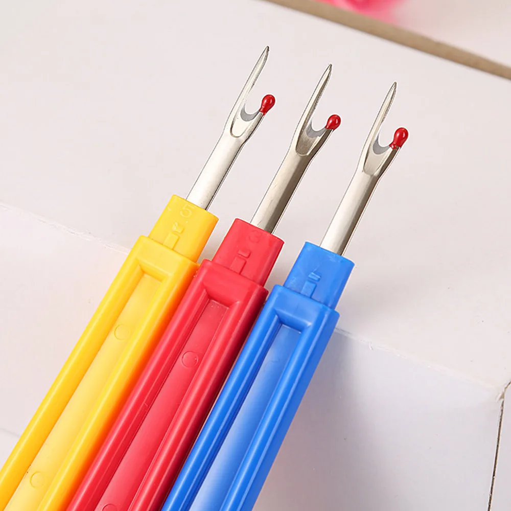 Cross Sharp Stitch Sewing Tools Broken line knife Stitches Removed Tool Safe Plastic Handle Craft Thread Cutter Seam Ripper | Дом и сад