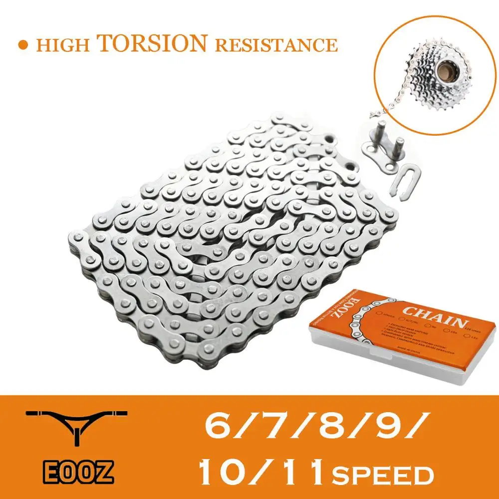 Горный велосипед EOOZ цепь для дорожного велосипеда Single / 6 7 8 9 10 11 Speed Bike Chain 116