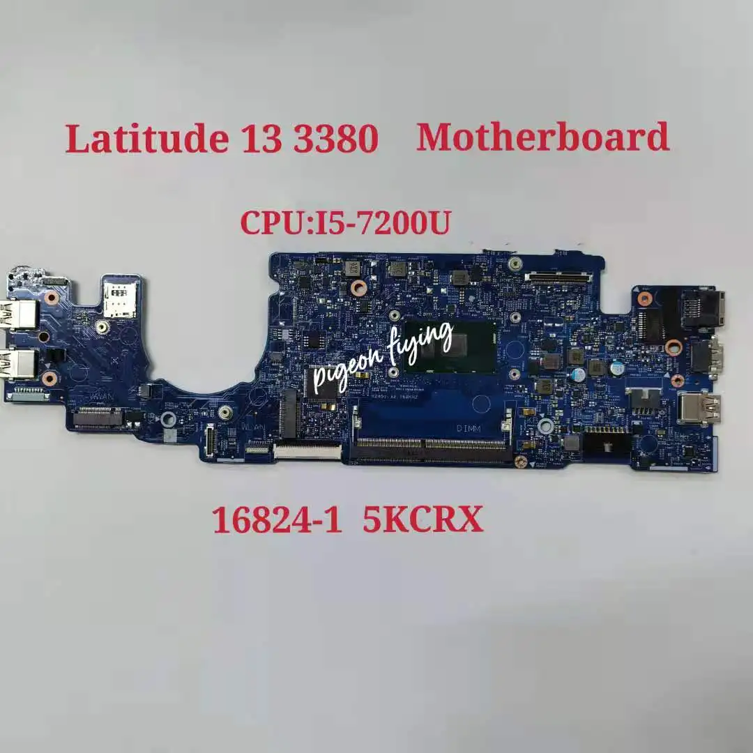 

CN-063JCX для DELL Latitude 13 3380 L3380 материнская плата De компьютер ноутбук Процессор: I5-7200U 16824-1 100% prueba полностью ОК