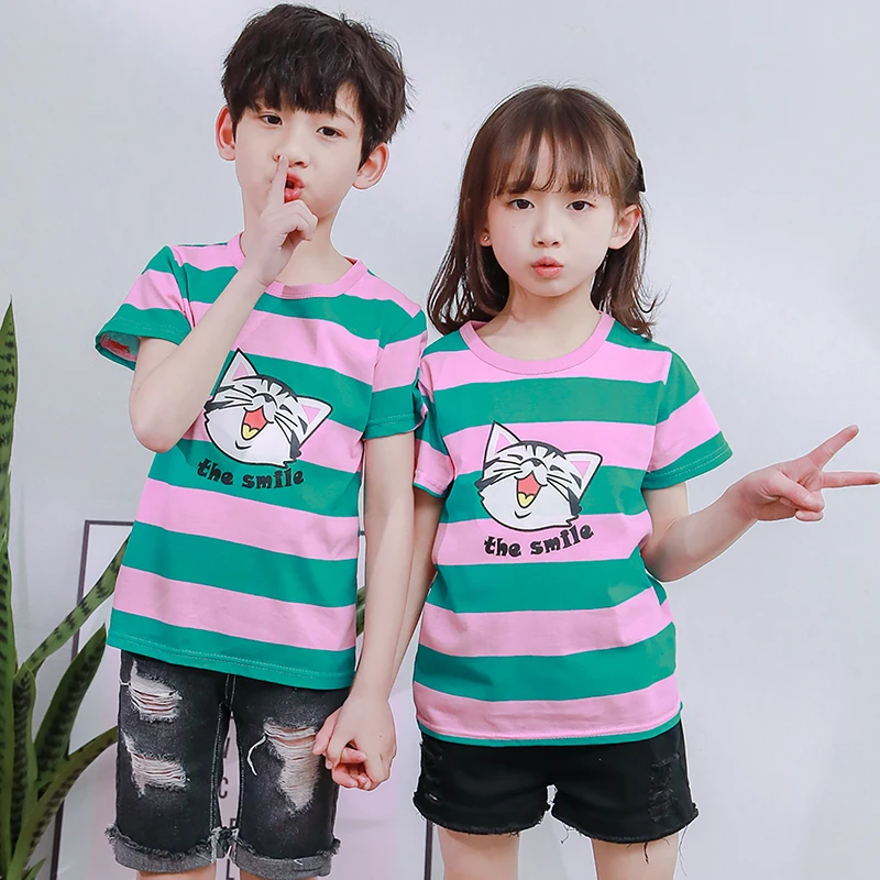 

Baby Boys T Shirt Cotton Tops Tees For Boy Cartoon Cat Dinosaur Panda Kids Outwear Children Clothes Tops Big Teen Girls T-shirts