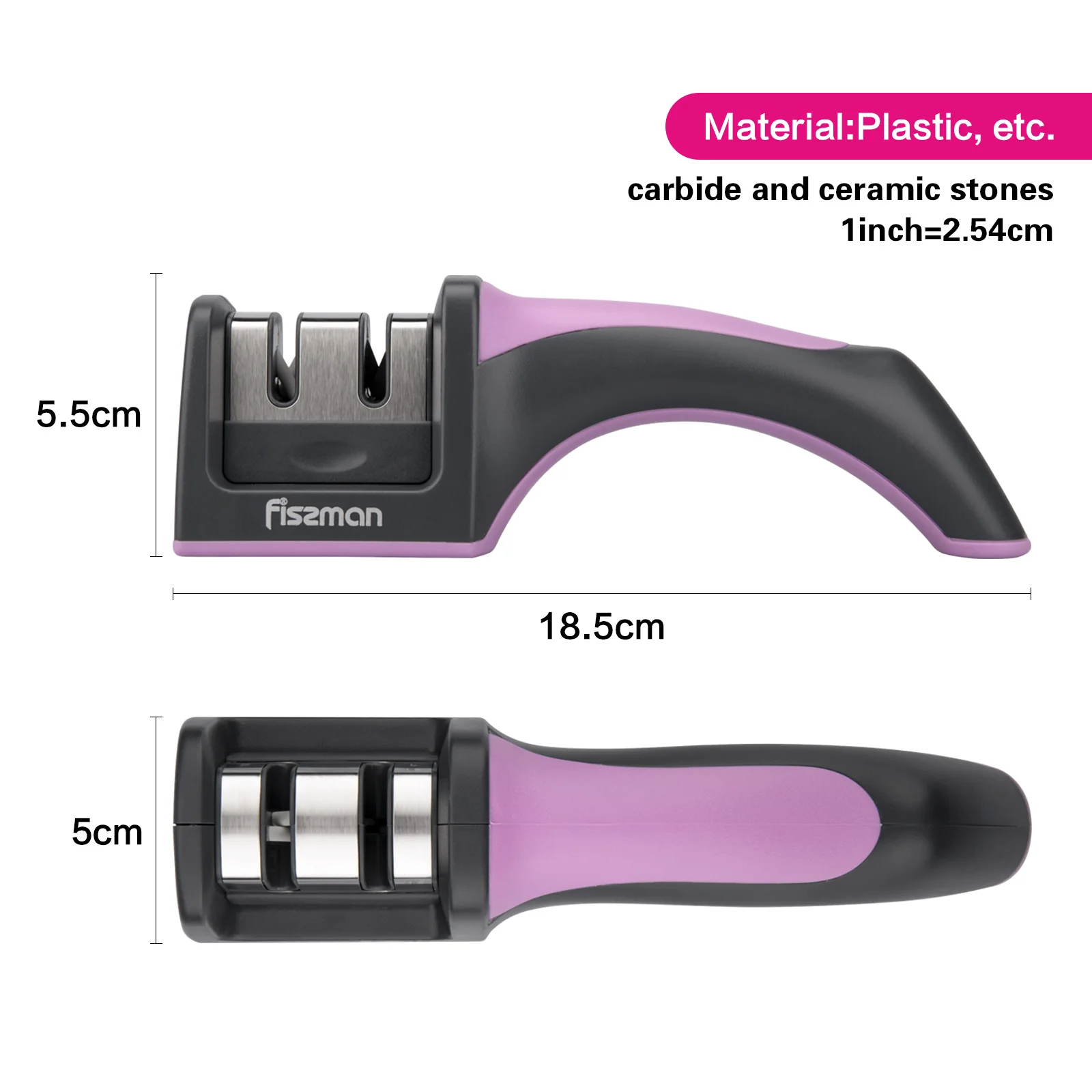 FISSMAN Двухступенчатая точилка с вольфрамовым карбидом и керамикой|Точилки| |