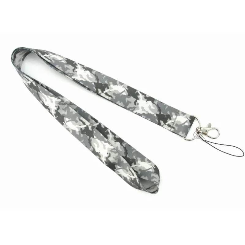Камуфляжный брелок для ключей армейский зеленый мобильный шейный ремень