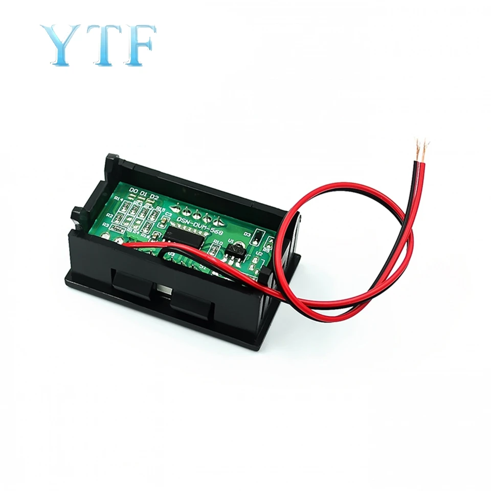 Провод DC Вольтметр DVM 0 56 дюймовый светодиодный Полярный защитный DC4.5V