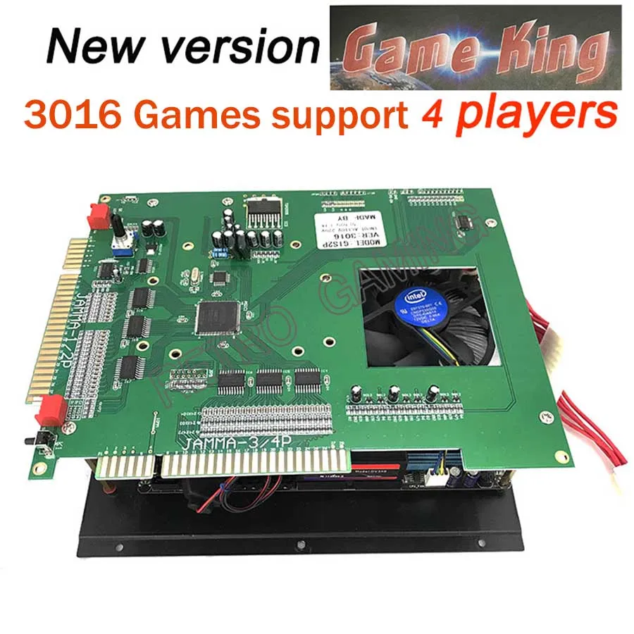 Игровой король 3016 в 1 игровая доска 2 4G CPU 40G работает с источником питания ATX