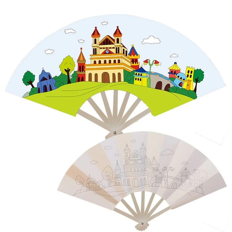 21 см картина летний веер игрушки сделай сам для детей Мультяшные животные цвет