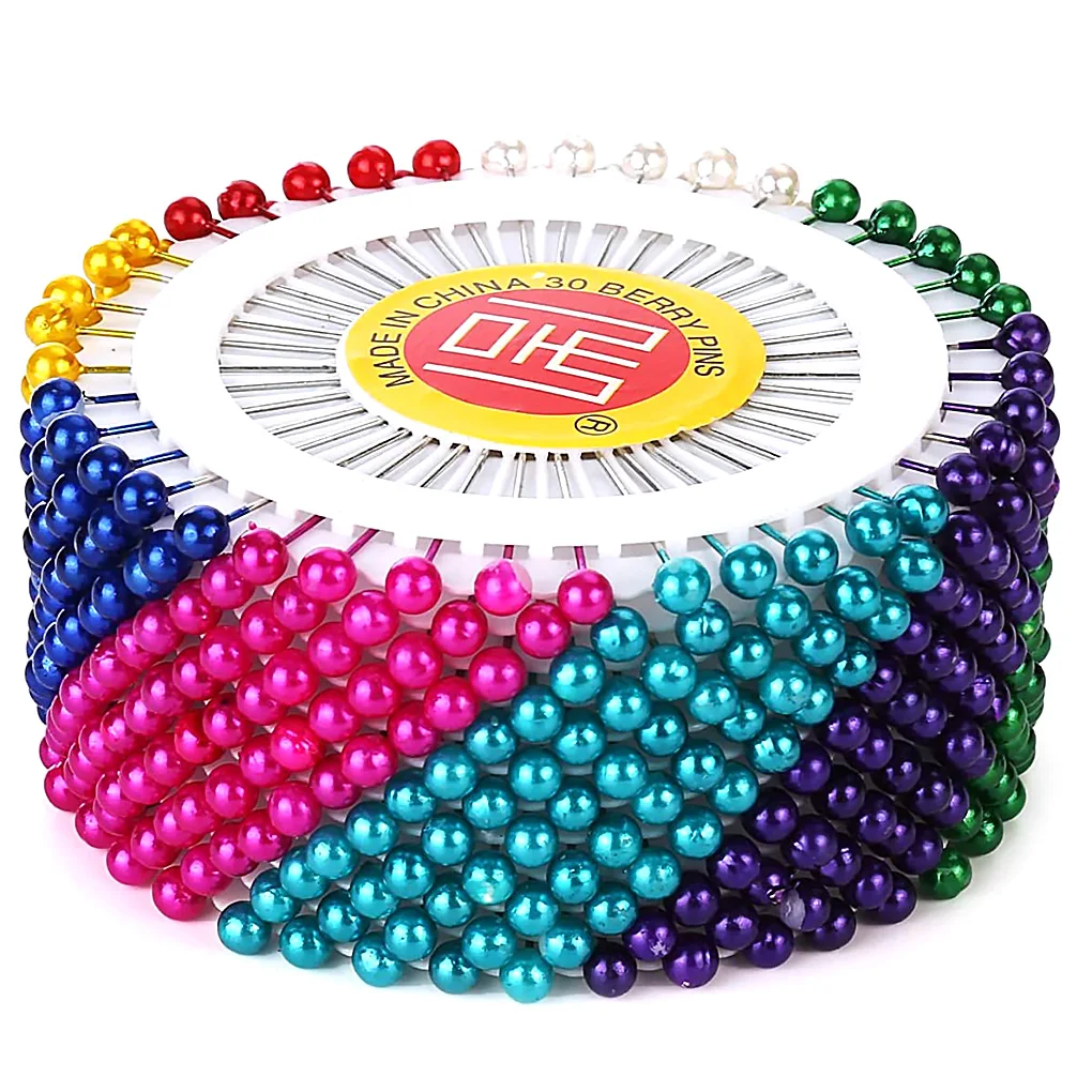 

480pcs Pearl Ball Head Pins Corsage Badge Brooch Decorative Ball Head Pins Jewelry DIY Findings