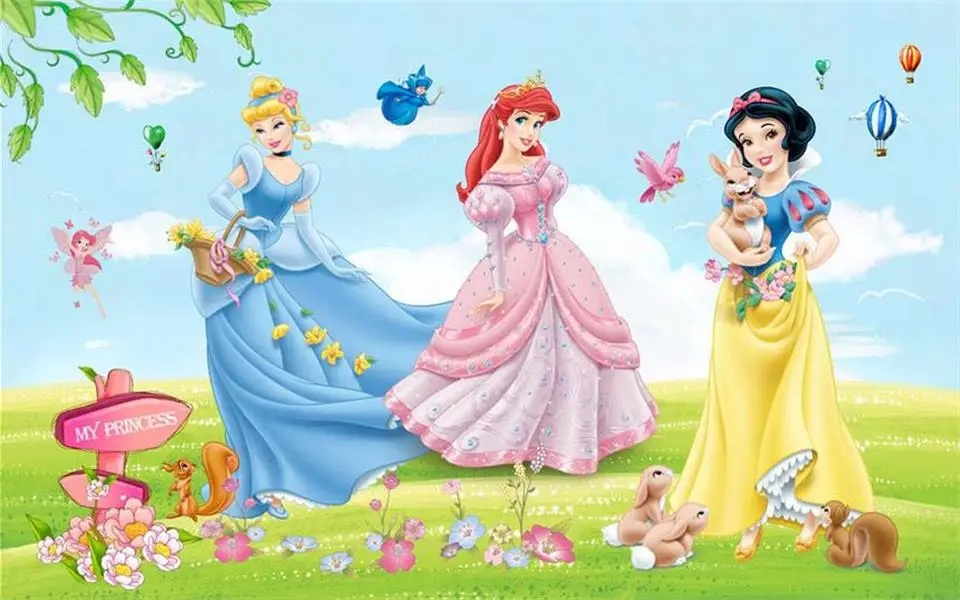 Пользовательские 3d фото обои для гостиной Детские Фрески Цветок Мультфильм