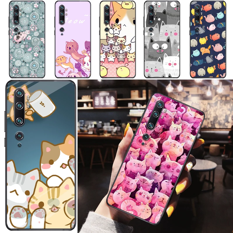 

Cats Hey Buddy Human Friends Color Painting Phone Case For Xiaomi Mi CC9 Pro CC9e Cases Back Cover Carcasa Funda