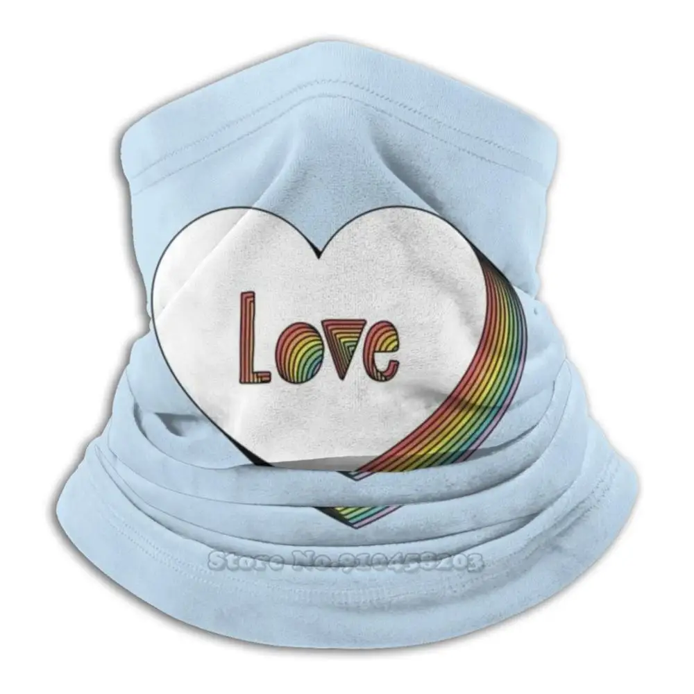 

All You Need Is Love Scarf Bandana Headband Outdoor Climbing Warmer Face Mask Love Heart Rainbow Hearts Cute I Love Hearts Love