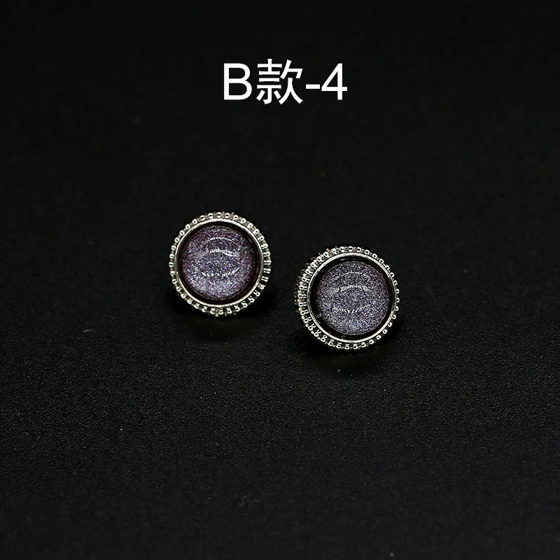 6 шт. 11 мм рубашка женская винтажная бусина Стразы металлическая Золотая пуговица