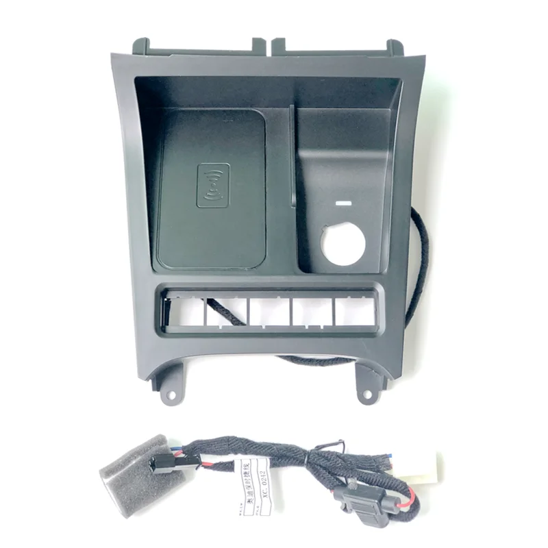 1set abs plastic material 15w fast charging qi car wireless charger phone charging for 2008 2013 volkswagen vw golf 6 mk6 5k1 free global shipping