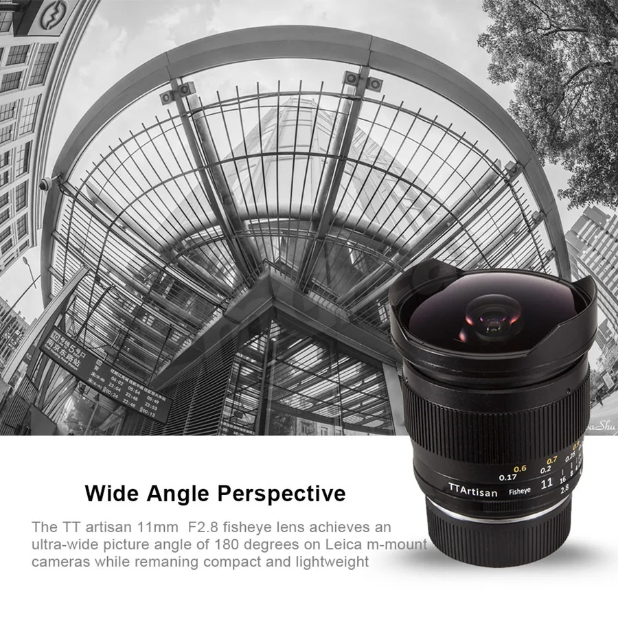 TTArtisan Full Fame 11 мм F2.8 ультра-Широкий Рыбий глаз ручной объектив E mount для Sony A7II A7RII A6600
