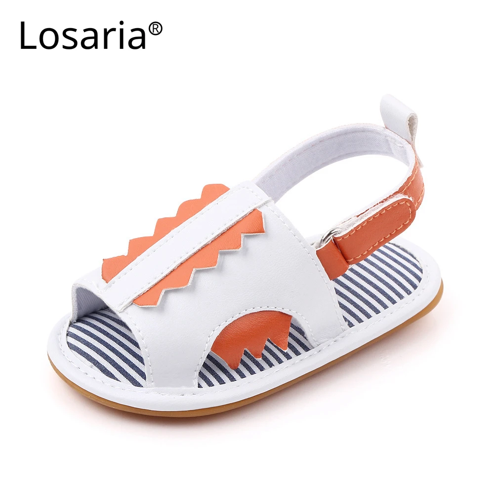 

Losaria Baby Boys Girls Summer Slippers Soft Non-slip Bottom Flat Sandals Solid Baby Shoes First Walkers Breathable Infant Shoes