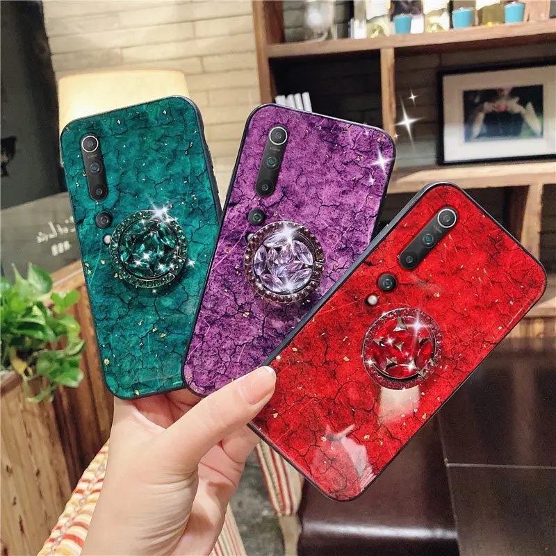 

Luxury Glitter Marble Holder Cover For Xiaomi POCO X3 NFC A1 A2 A3 8 9 10 Note10 9T 10T Lite Pro Redmi Note9Pro Case For POCO M3