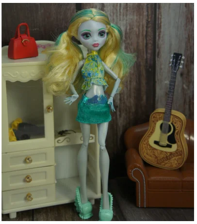 Различные части юбка платье для Monster High кукольная одежда подлинный комплект одежды Школьные Аксессуары - Цвет: 15 see chart