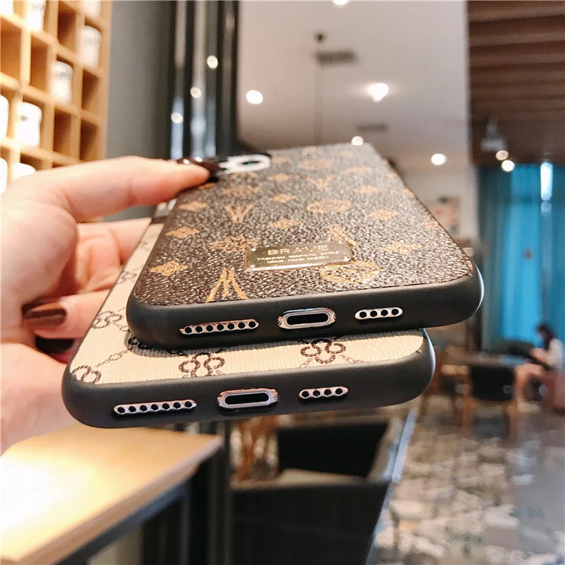 

Luxury Brand Fashion Glitter Cute Phone Case For iphone 6 7 8 Plus X XR XS MAX Case For 2020 New for iphone 12 11 Pro Max Cover