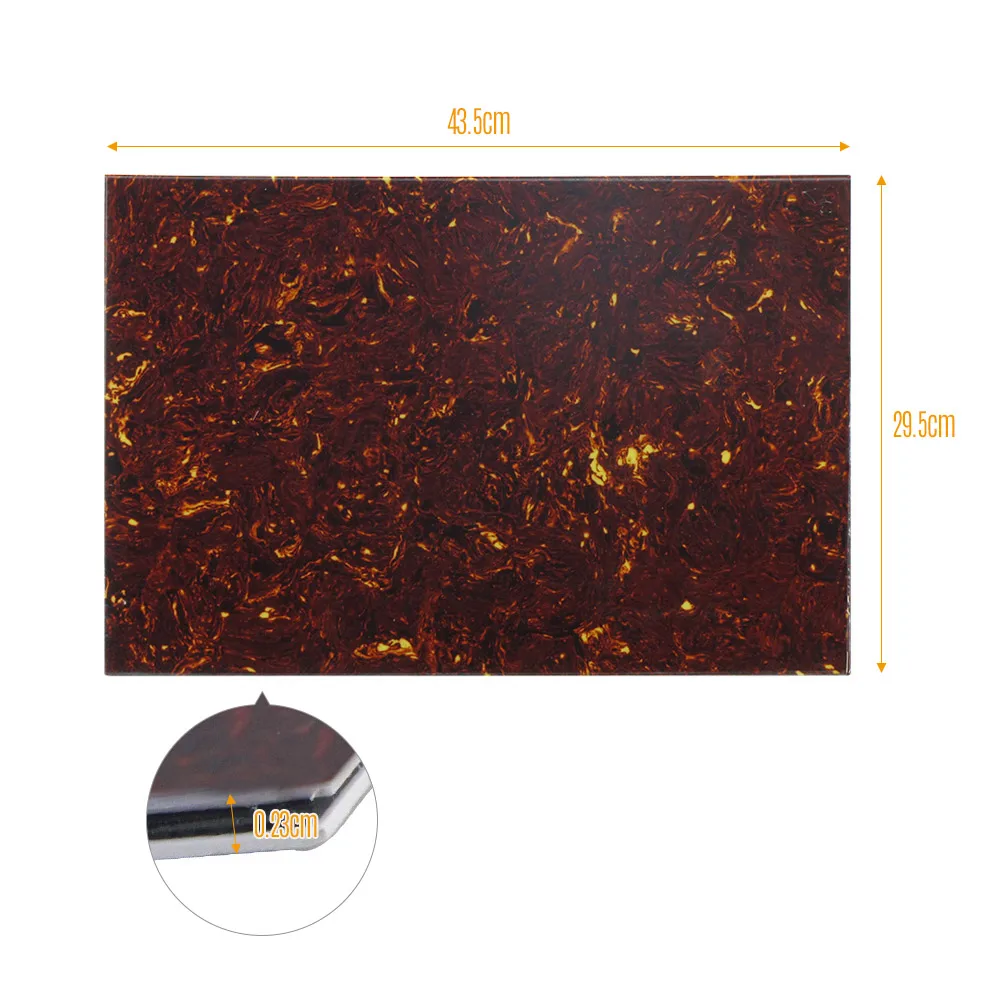 

Guitar PVC Blank Pickguard Board Scratch Plate DIY Guitar Parts Multi-Ply Construction Dark Brown Tortoise Shell Accessories