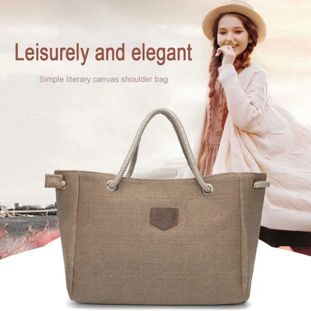 

New style ladies handbag fashion canvas large handbag shoulder bag ladies large messenger bag shopping bag
