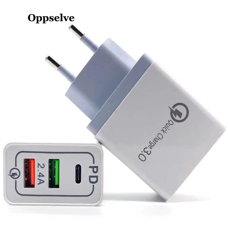 Быстрая зарядка 3,0 USB зарядное устройство type C QC 3,0 зарядное устройство для samsung S10 S9 S8 Plus huawei 30 Вт 3,0 быстрое зарядное устройство для iPhone 11 Pro Max