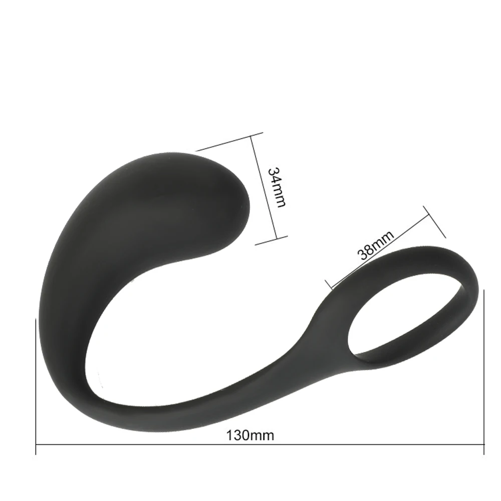 Кольцо для пениса с простатой силиконовая Анальная пробка Мужской мастурбатор