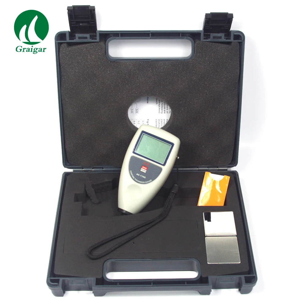

Coating Thickness Gauge AC-110C Integral Paint Thickness Meter Range 0~1250um