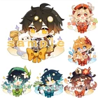 Аниме Genshin ударопрочный брелок Venti Hutao Zhongli разбавленный Xiao мужской брелок для ключей для женщин аксессуары милая сумка подвеска брелок подарки